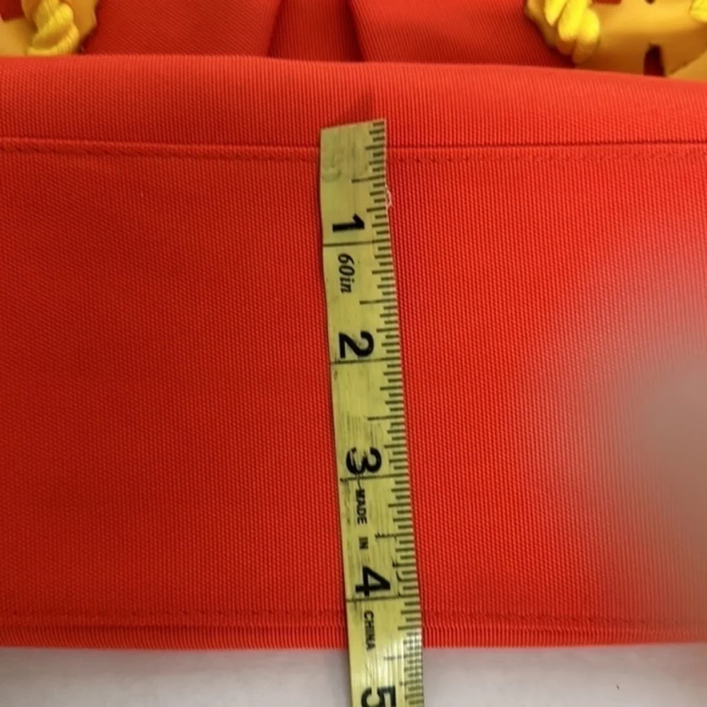 Escada Orange + Yellow Butterfly Retro bag